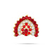 Stone Jewellery - 0.75 x 0.75 Inch | Artificial Jewelry for Deity Decor - Neck & Body Accessories