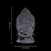 Buddha Head Statue - 6.5 x 3.5 Inches | Sphatik Buddha Face Idol / Head Of Buddha Statue for Home Decor - Sphatik & Semi Precious Stone Murties