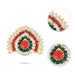 Stone Jewellery - 1 x 1.25 Inches | Deity Jewellery/ Multicolour Stone Jewelry for Deity Decor - Neck & Body Accessories