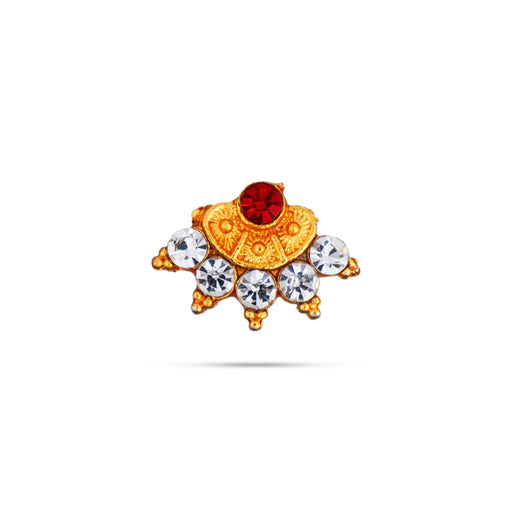 Stone Jewellery - 1.25 x 1 Inches | Deity Jewellery / Multicolour Stone Jewelry for Deity Decor - Deity Accessories