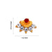 Stone Jewellery - 1.25 x 1 Inches | Deity Jewellery / Multicolour Stone Jewelry for Deity Decor - Deity Accessories