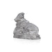 Nandi Murti - 2.5 x 3 Inches | Mercury Nandi Statue/ God Idol/ Nandi Bhagavan / NandiDeva / Decor For Pooja - Sphatik & Semi Precious Stone Murties