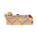 Stone Padham Set - 3 x 5 Inches | Multicoloured Stone Padam / Stone Leg for Deity Decor - Waist & Leg Accessories