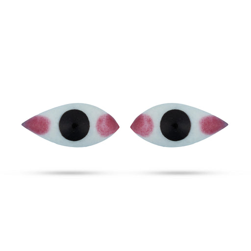 Eye Set - 0.5 x 2 Inches | Amman Kanmalar/ Kanmalar for Deity - Head & Face Accessories