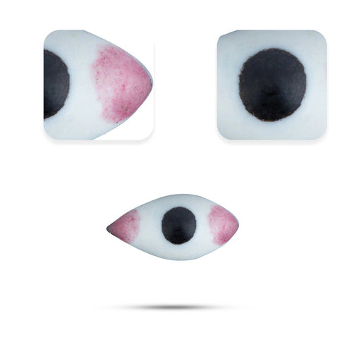 Amman Kanmalar - 0.5 x 1 Inches | Eye Set / Kanmalar for Deity - Head & Face Accessories