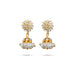 Bharatanatyam Jewellery Set Without Bangle | White Stone Dance Jewellery/ Stone Jewelry For Classical Dance - Dance Jewellery Set