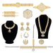 Bharatanatyam Jewellery Set Without Bangle | White Stone Dance Jewellery/ Stone Jewelry For Classical Dance - Dance Jewellery Set
