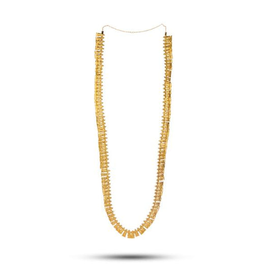 Haram - 26 Inches | Shenbaga Poo Haram/ Gold Polish Haram/ Jewellery for Deity Decor - Neck & Body Accessories