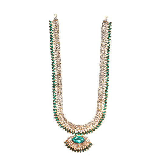 Stone Necklace & Stone Haram - 13 Inches | Multicolour Stone/ Stone Jewellery for Deity - Neck & Body Accessories