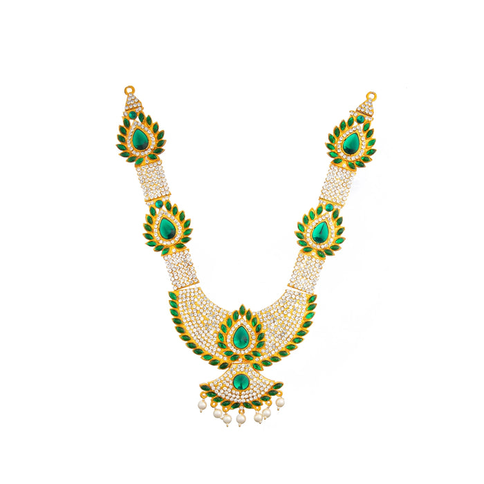 Stone Necklace & Stone Haram - 13 Inches | Multicolour Stone/ Stone Jewellery for Deity - Neck & Body Accessories