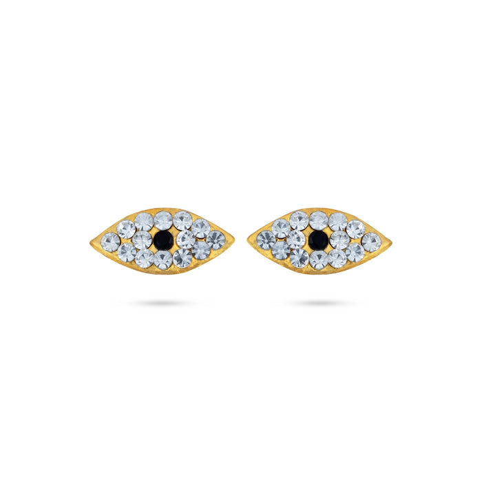 Eye Set - 0.5 x 0.75 Inches | Stone Eyes / Kanmalar for Deity Decoration - Head & Face Accessories