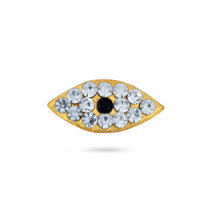 Eye Set - 0.5 x 0.75 Inches | Stone Eyes / Kanmalar for Deity Decoration - Head & Face Accessories
