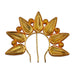 Artificial Flower Arch - 3.5 x 4.75 Inch | Gold Polish Flower Arch/ Deity Jewellery/ Jewellery for Deity - Head & Face Accessories