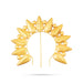 Hair Arch - 5 x 5.75 Inches | Leaf Design Hair Accessory/ Artificial Jewellery/ Gold Polish Jewellery for Deity - Head & Face Accessories