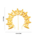 Hair Arch - 5 x 5.75 Inches | Leaf Design Hair Accessory/ Artificial Jewellery/ Gold Polish Jewellery for Deity - Head & Face Accessories