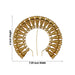 Artificial Flower Arch - 6 x 7.25 Inch | Gold Polish Flower Arch/ Deity Jewellery/ Jewellery for Deity - Head & Face Accessories