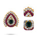 Stone Decoration - 1.5 x 1.25 Inches | Multicolour Stone Accessory / Stone For Deity Decor - Head & Face Accessories