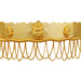 Hip Belt - 1.5 x 9.5 Inches | Gold Polish Jewellery/ 3 Lakshmi & Chain Design Waist Belt for Women - Ethnic Wear Accessories
