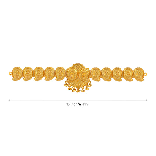 Hip Belt - 15 Inches | Waist Belt/ Mango Design Artificial Jewellery/ Gold Polish Jewelry For Traditional Wear - Ethnic Wear Accessories