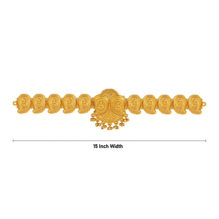 Hip Belt - 15 Inches | Waist Belt/ Mango Design Artificial Jewellery/ Gold Polish Jewelry For Traditional Wear - Ethnic Wear Accessories