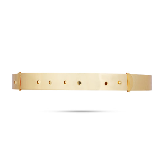 Waist Belt | Gold Polish Hip Belt/ Lakshmi Design Jewellery for Deity Decor - Waist & Leg Accessories