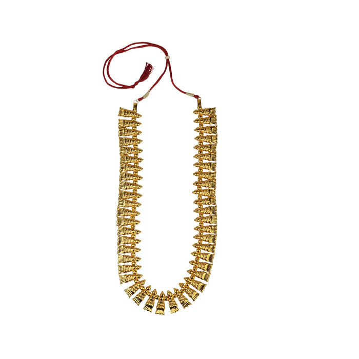 Shenbaga Poo Haram - 12 Inches | Gold Polish Haram/ Gold Polish Jewellery for Deity - Neck & Body Accessories
