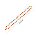 Rudraksha Mala With Gold Polish Cup - 16 Inches | 37 Beads Ruthratcham Malai/ Kanthi Mala for Meditation - Rudraksha Mala, Pendant, Bracelet