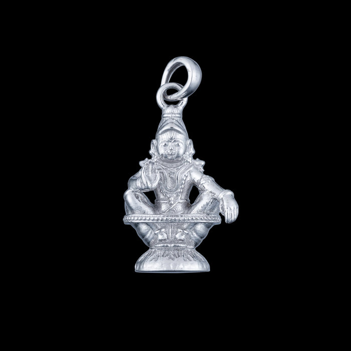 Ayyappa Dollar Silver Ayyappa Locket/ Silver Ayyappa Swamy Dollar for Men And Women