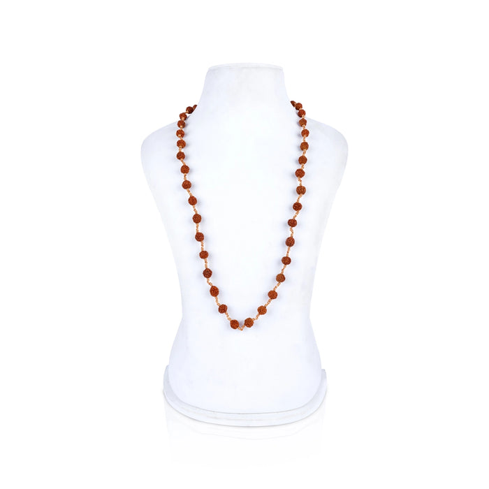 Rudraksha Mala - 38 Inches | 9 mm / 108 Beads / Japa Mala / Ruthratcham Malai / Rudraksha Mala for Meditation