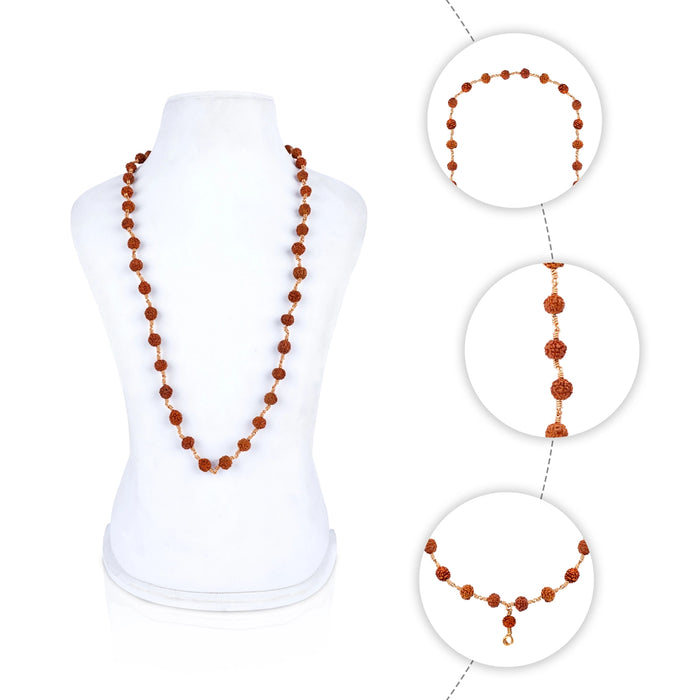 Rudraksha Mala - 38 Inches | 9 mm / 108 Beads / Japa Mala / Ruthratcham Malai / Rudraksha Mala for Meditation