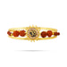 Rudraksh & Om Design Kada - 2.5 Inches | Bangle Kada/ Gold Polish Kaapu/ Bracelet Kada for Kan Drishti - Rudraksha Mala, Pendant, Bracelet