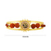 Rudraksh & Om Design Kada - 2.5 Inches | Bangle Kada/ Gold Polish Kaapu/ Bracelet Kada for Kan Drishti - Rudraksha Mala, Pendant, Bracelet