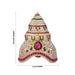 Stone Kireetam - 5.5 x 4 Inches | Half Crown/ Kiritam/ Mukut for Deity - Head & Face Accessories