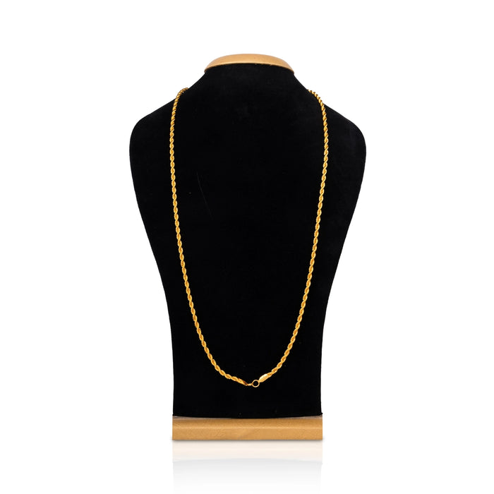 Chain - 14.5 Inches | Gold Polish Chain/ Jewellery for Women - Ethnic Wear Accessories