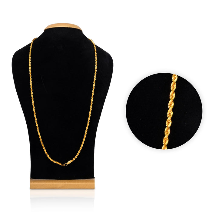 Chain - 14.5 Inches | Gold Polish Chain/ Jewellery for Women - Ethnic Wear Accessories