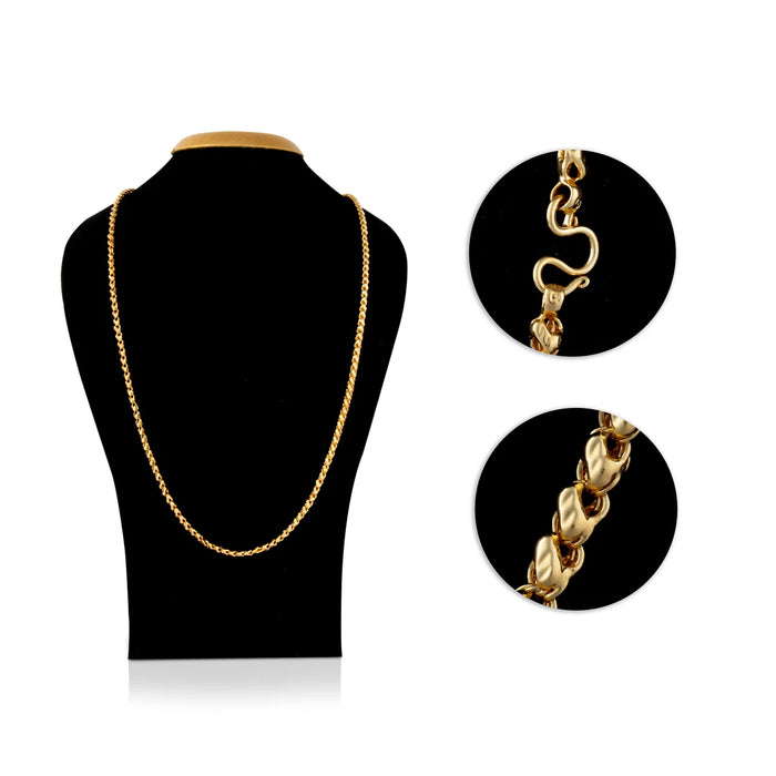 Chain - 14.5 Inches | Gold Polish Chain/ Jewellery for Women