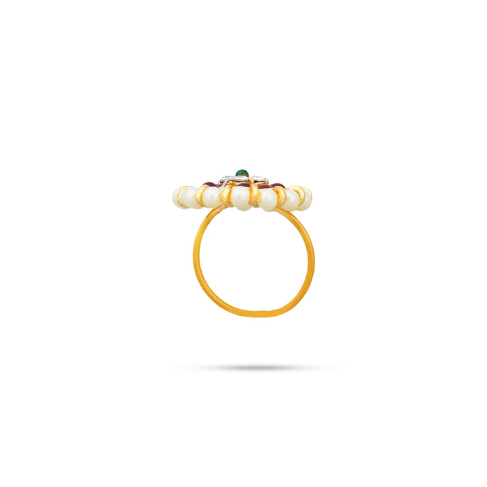 Finger Ring | Kemp Ring / Multicolour Stone With Bead Jewellery/ Artificial Finger Jewelry for Women - Dance Jewellery