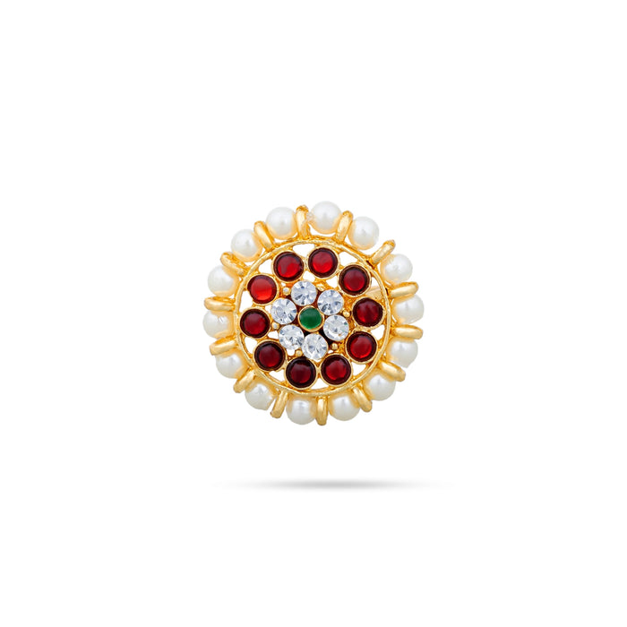 Finger Ring | Kemp Ring / Multicolour Stone With Bead Jewellery/ Artificial Finger Jewelry for Women - Dance Jewellery