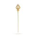 Shivan Soolam - 12.5 Inches | Metal Astras / Stone Trishul / Durga Maa Soolam / Trishul for Pooja - Deity Accessories