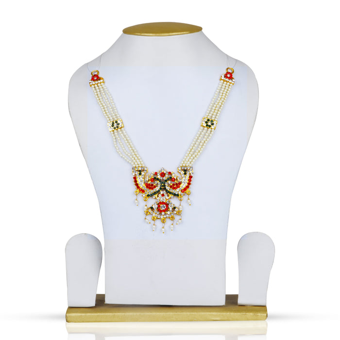 Moti Locket Giri - Moti Mala | Pearl Mala | Deity Jewellery