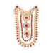 Stone Haram - 11 Inches | Stone Jewellery/ Long Multicoloured Stone Necklace for Deity Decor - Neck & Body Accessories