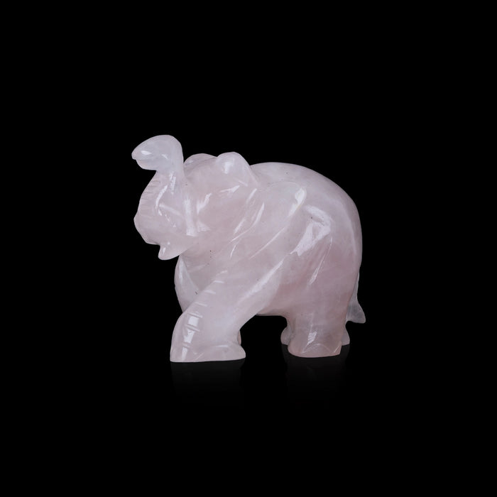 Elephant Statue - 2 x 2.5 Inches | Semi Precious Stone Elephant / Elephant Idol for Home Decor
