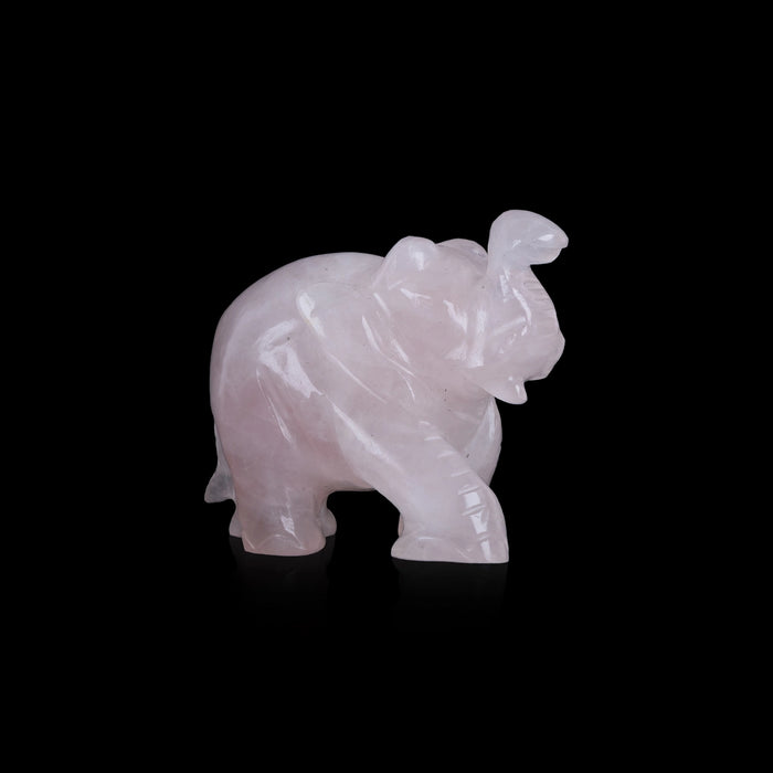 Elephant Statue - 2 x 2.5 Inches | Semi Precious Stone Elephant / Elephant Idol for Home Decor