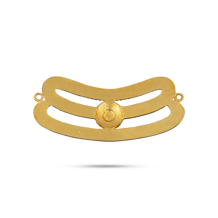 Stone Vibuthi Pattai - 1.25 x 3 Inches | Shiva Tripundra Tilak/ Vibhuti Pattai/ Thiruneer Pattai for Deity - Head & Face Accessories