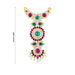 Stone Necklace - 6.5 Inches | Multi Coloured Stone Jewellery for Deity Decor - Neck & Body Accessories