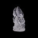 Ganesha sitting On Base Murti- 4.5 x 2.5 Inches | Spatik Idol / Ganapathi Statue Decor for Home & Pooja - Sphatik & Semi Precious Stone Murties