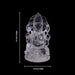 Ganesha sitting On Base Murti- 4.5 x 2.5 Inches | Spatik Idol / Ganapathi Statue Decor for Home & Pooja - Sphatik & Semi Precious Stone Murties