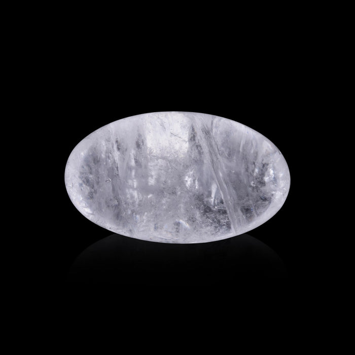 Spatika Banalingam - 3 x 3 Inches | UnClear Banalinga Shivling / Precious Stone Banalingam for Pooja - Sphatik & Semi Precious Stone Murties
