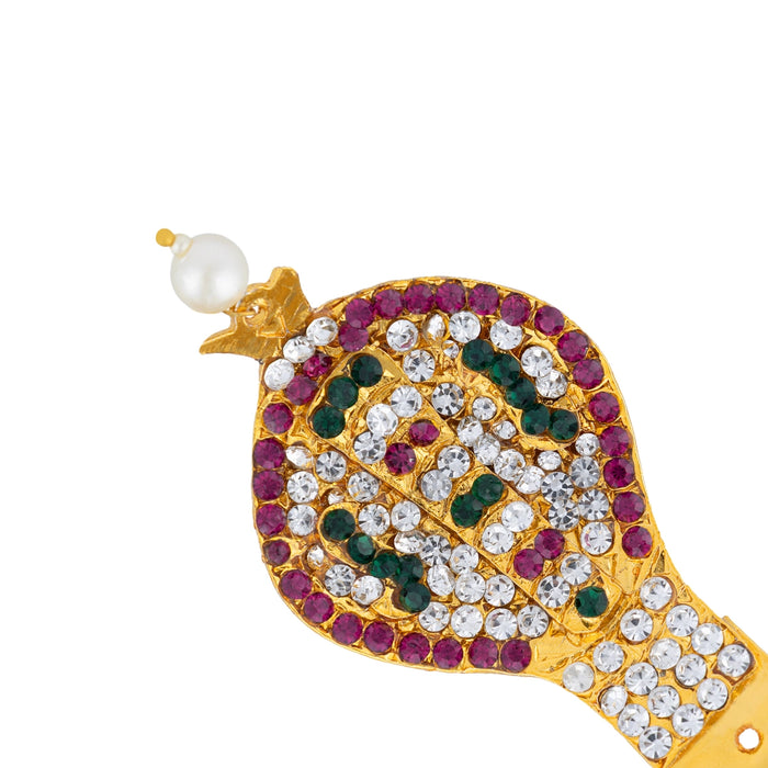 Stone Nagam - 4 x 1.5 Inches | Multicolour Stone Snake Statue / Naag Devta For Deity Accessory - Deity Accessories