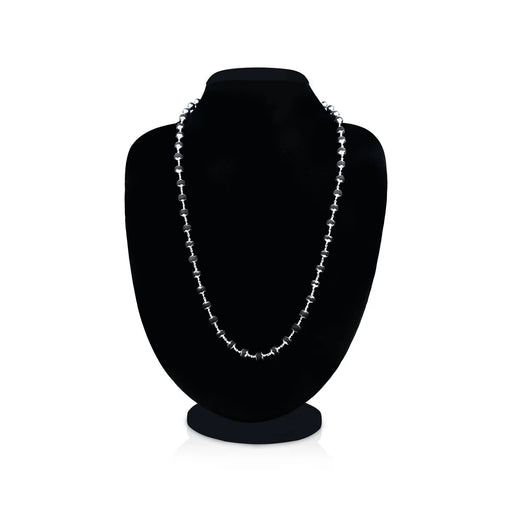 Karungali Mala - 13 Inches | 54 Beads/ Silver Cup / Karungali Malai / Ebony Mala / Japa Mala - Karungali Mala, Pendant, Bracelet